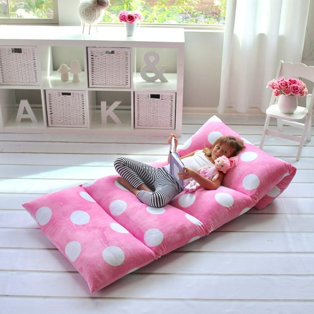 Butterfly Craze Girls Floor Lounger Seats Cover and Pillow Cover Made of Super Soft Luxurious Premium Plush Fabric Perfect Reading and Watching TV Cushion Great for SLEEPOVERS Slumber Parties
